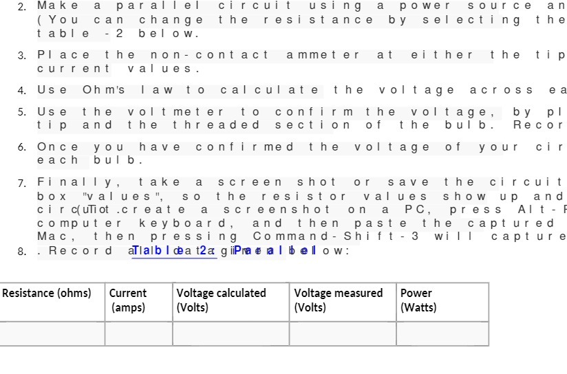 You can change the resistance by selecting the table - 2 below.