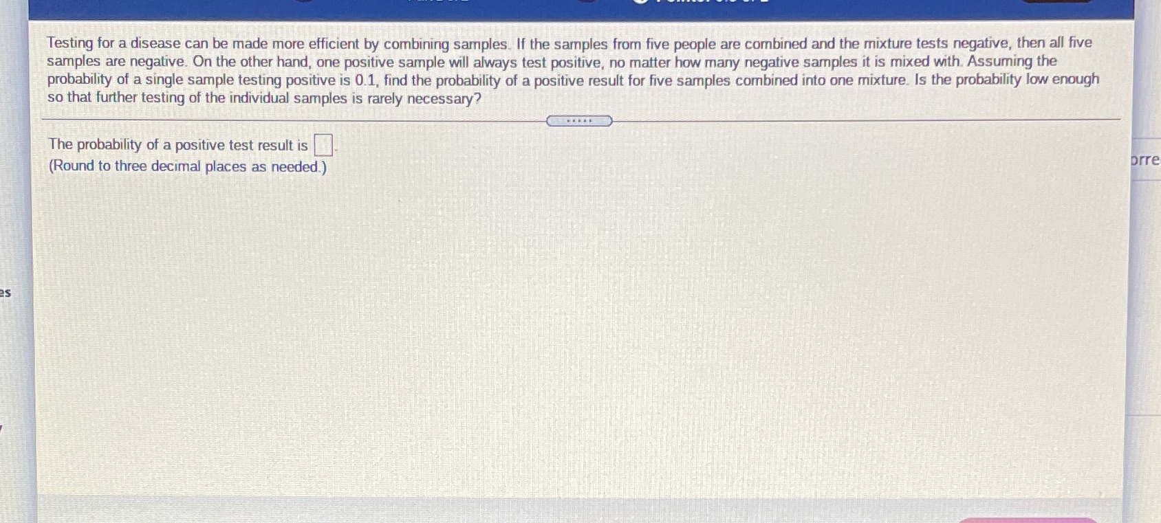 #19 Testing for a disease can be made more efficient by combining