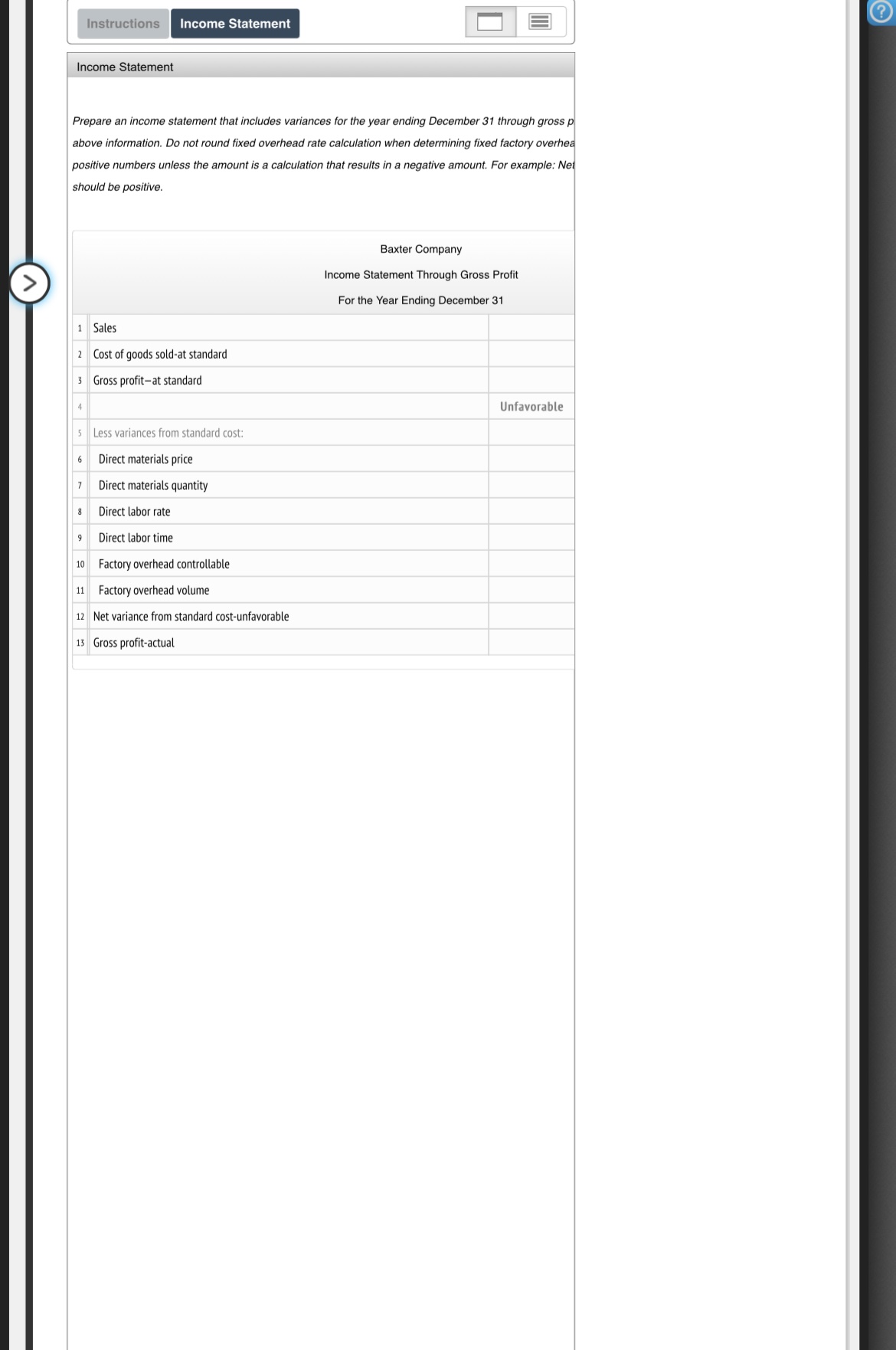 income statement? 1. EX.22. 191.ALGO Instructions Income Statement 2. EX.23. 166.BLANKSHEET.A... Instructions