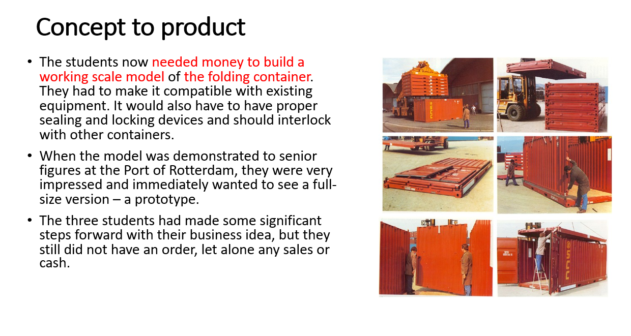 for a large boat carrying steel shipping containers. ' Like the Anglepoise