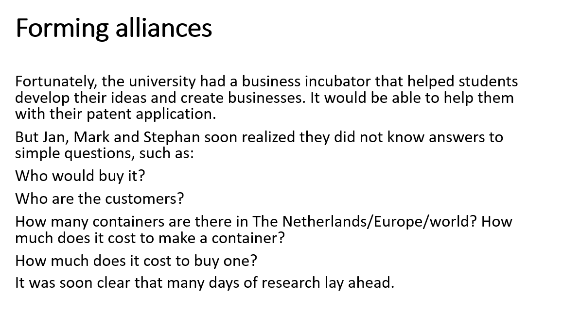 and strain measurements. From ideas to business Opportunity: Ships traveling with empty