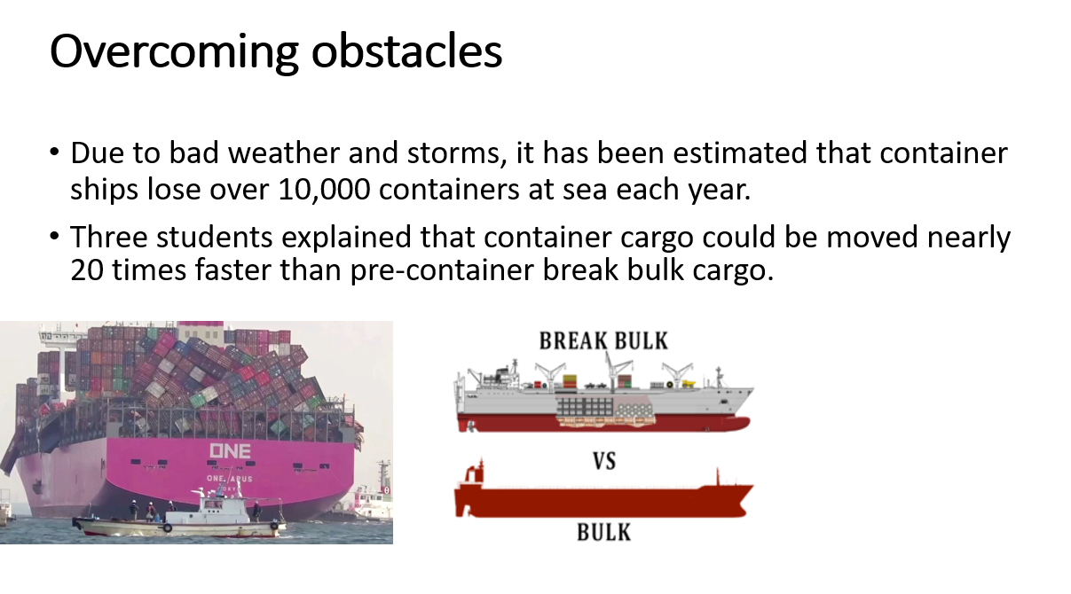 containers Solutions: A folding container Questions: Should they run and get a