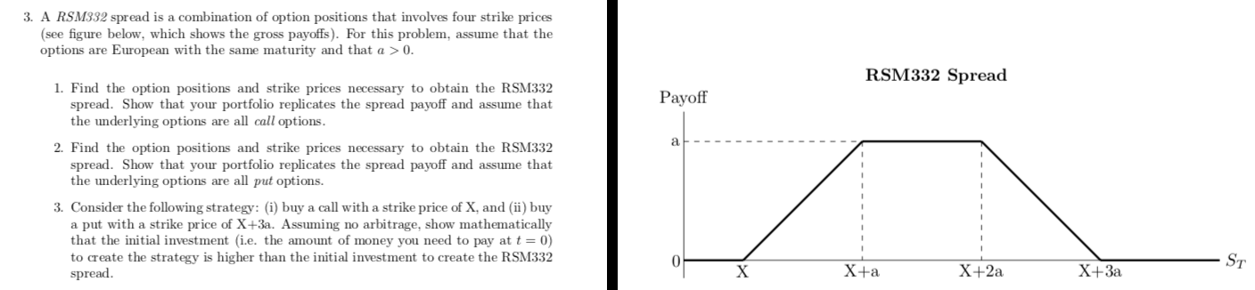 Please help solve number #3 in its entirety. Spread graph provided. 3.
