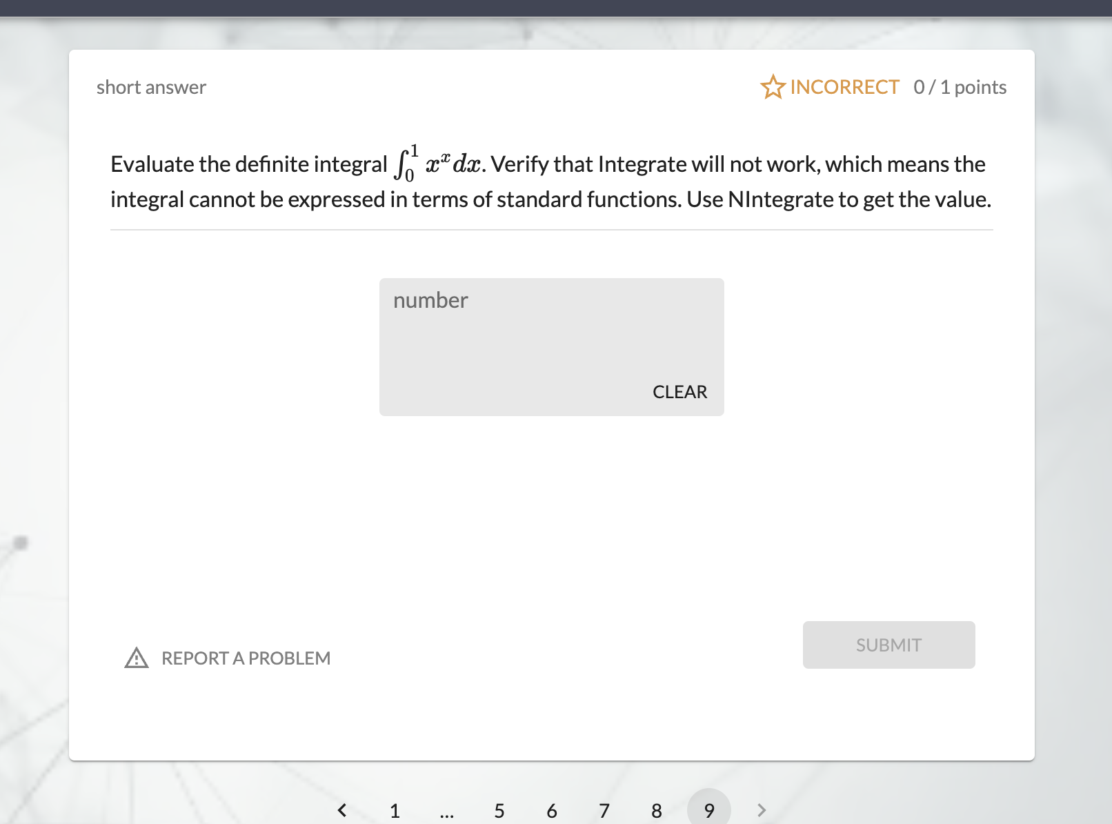 into the form. symbolic expression CLEAR variables must be separated by a