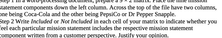 IllduIA. Fide uffe millie THISSIOIl statement components down the left column. Across