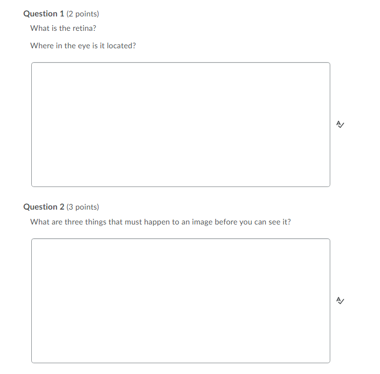 does this move the eye's focal point? A/ Question 8 (2 points)