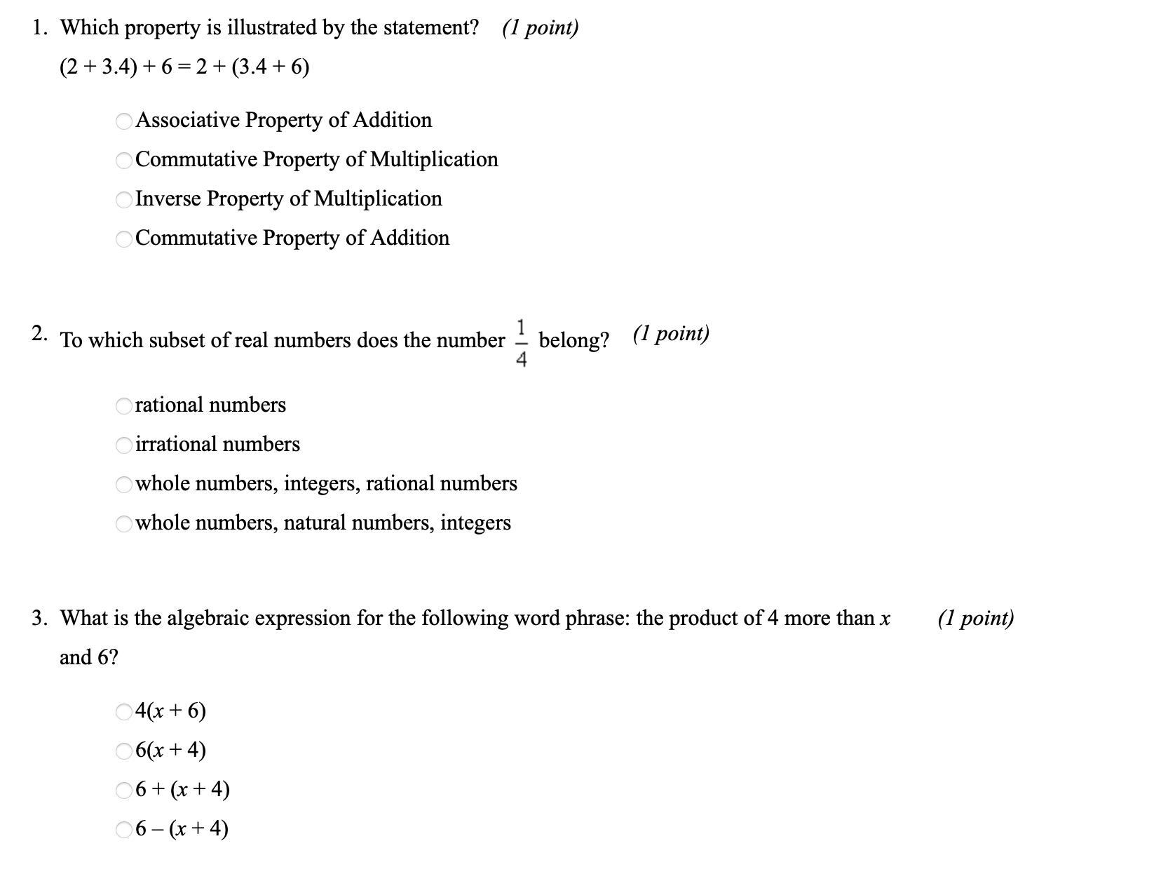 numbers, integers, rational numbers whole numbers, natural numbers, integers 3. What is