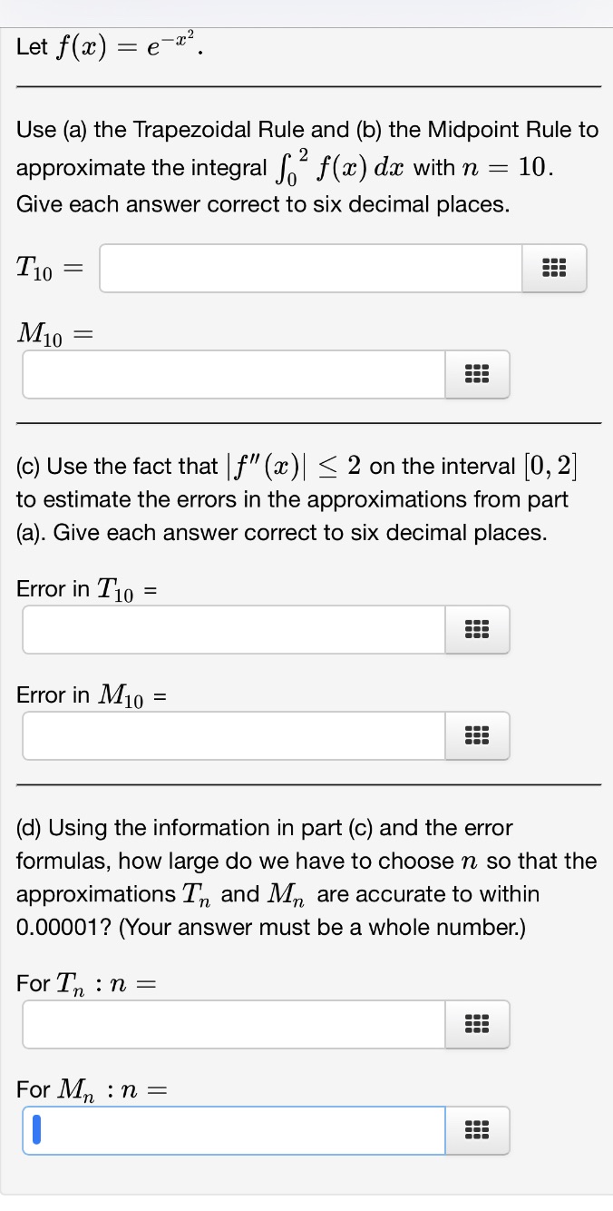 Can someone solve this problem? 2 Let x) = 6"" . Use