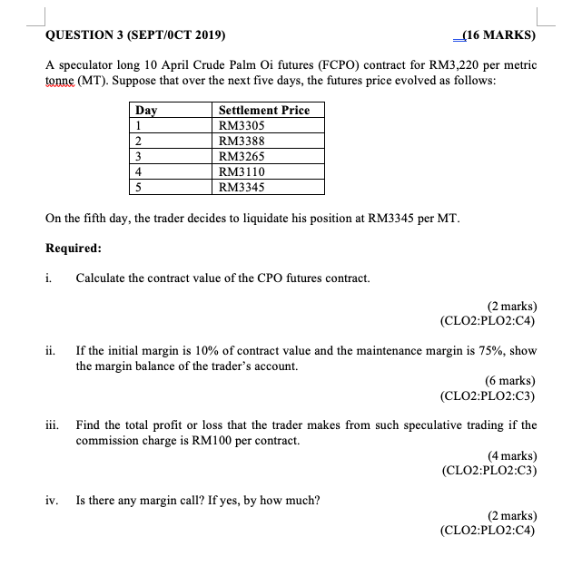 As a professional trader of a leading palm oil refiner, you observe