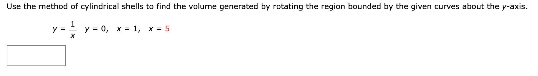 y = 4 l: )W Set up, but do not evaluate, an