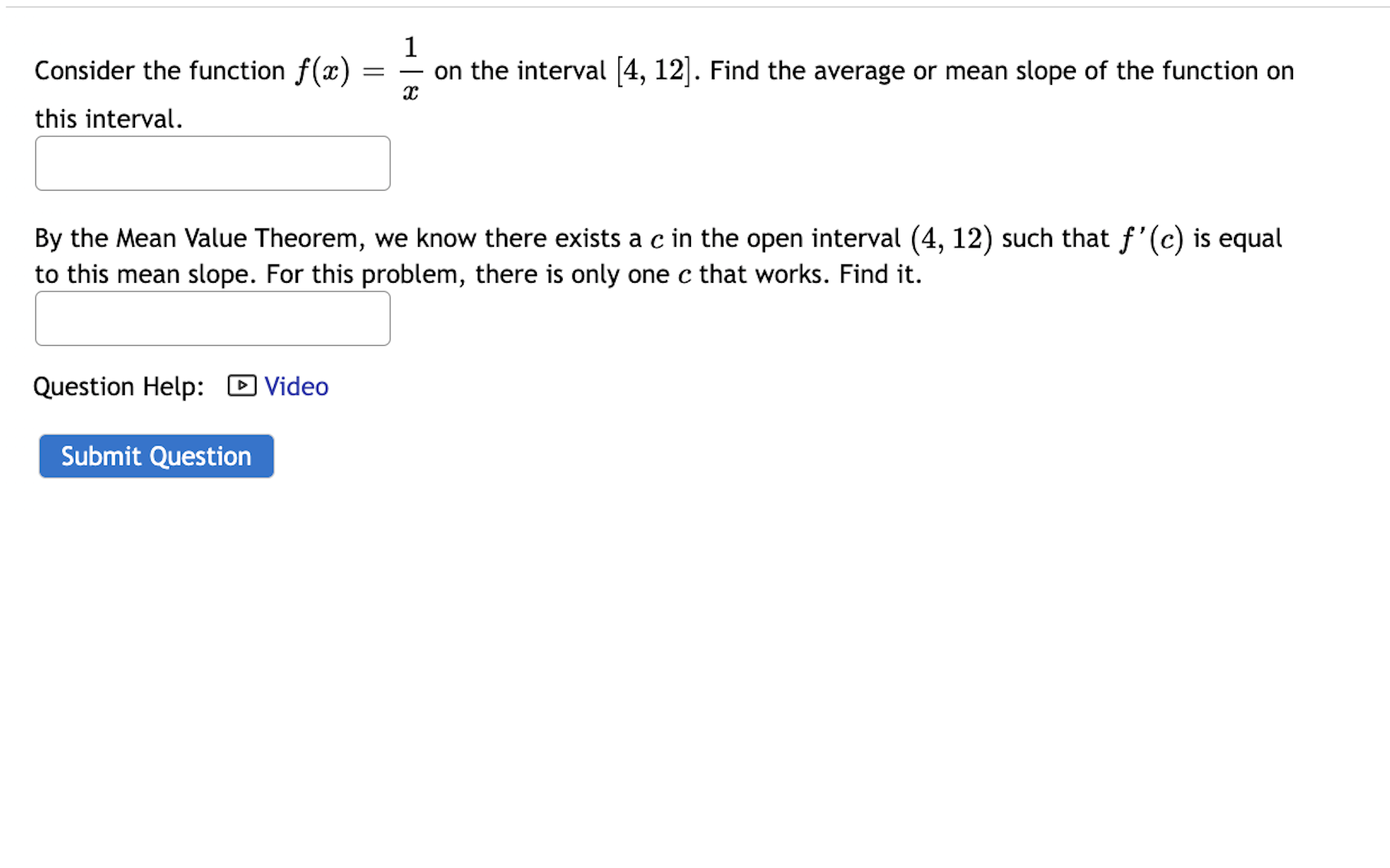  1 Consider the function f(:t:) : on the interval [4, 12].
