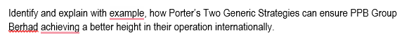 Identify and explain with example, how Porter's Two Generic Strategies can