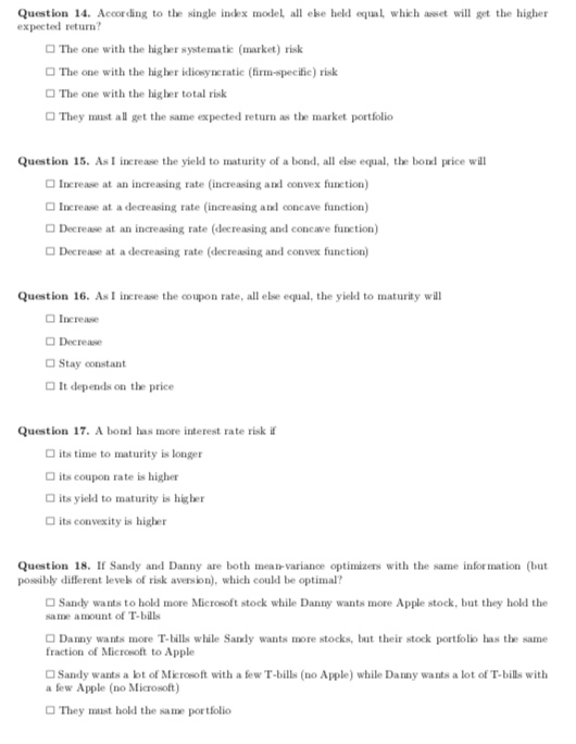 Hi, I would like to get some help with these multiple choice