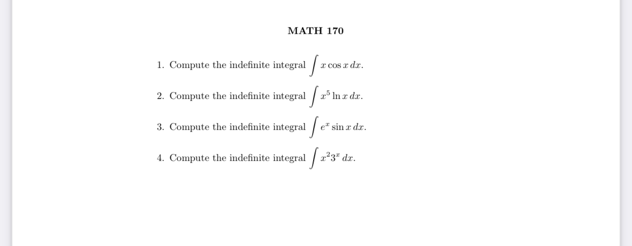 the indefinite integral / 25 Inxdr. 3. Compute the indefinite integral /