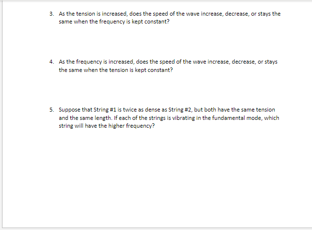 length of the string. For a standing wave on a string of