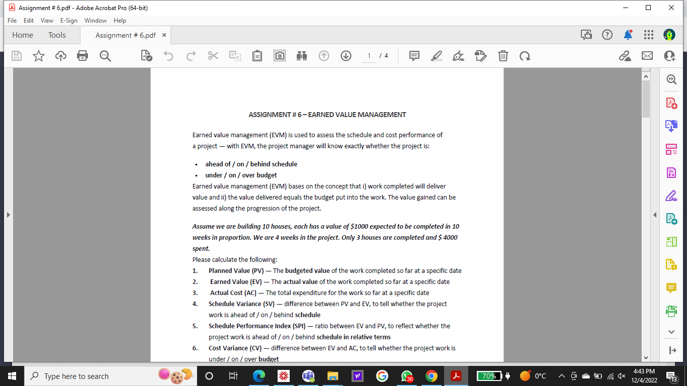  Assignment # 6.pdf - Adobe Acrobat Pro (64-bit) 0 X File