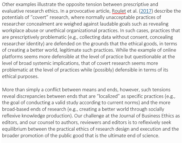  Research ethics1 - Substantially explains all the concepts that will be