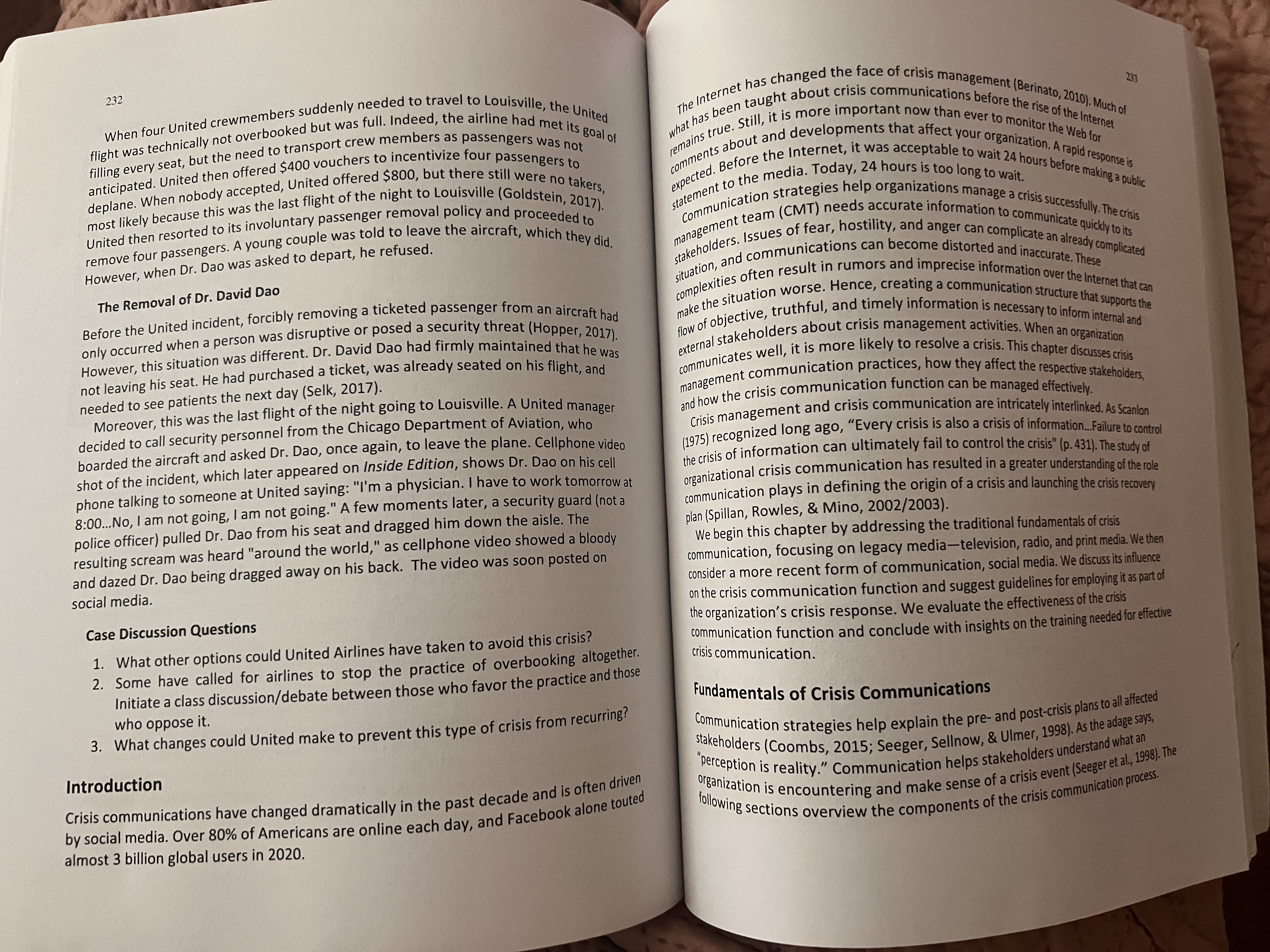 236 Sometimes rapid communication is required, as in the case of a