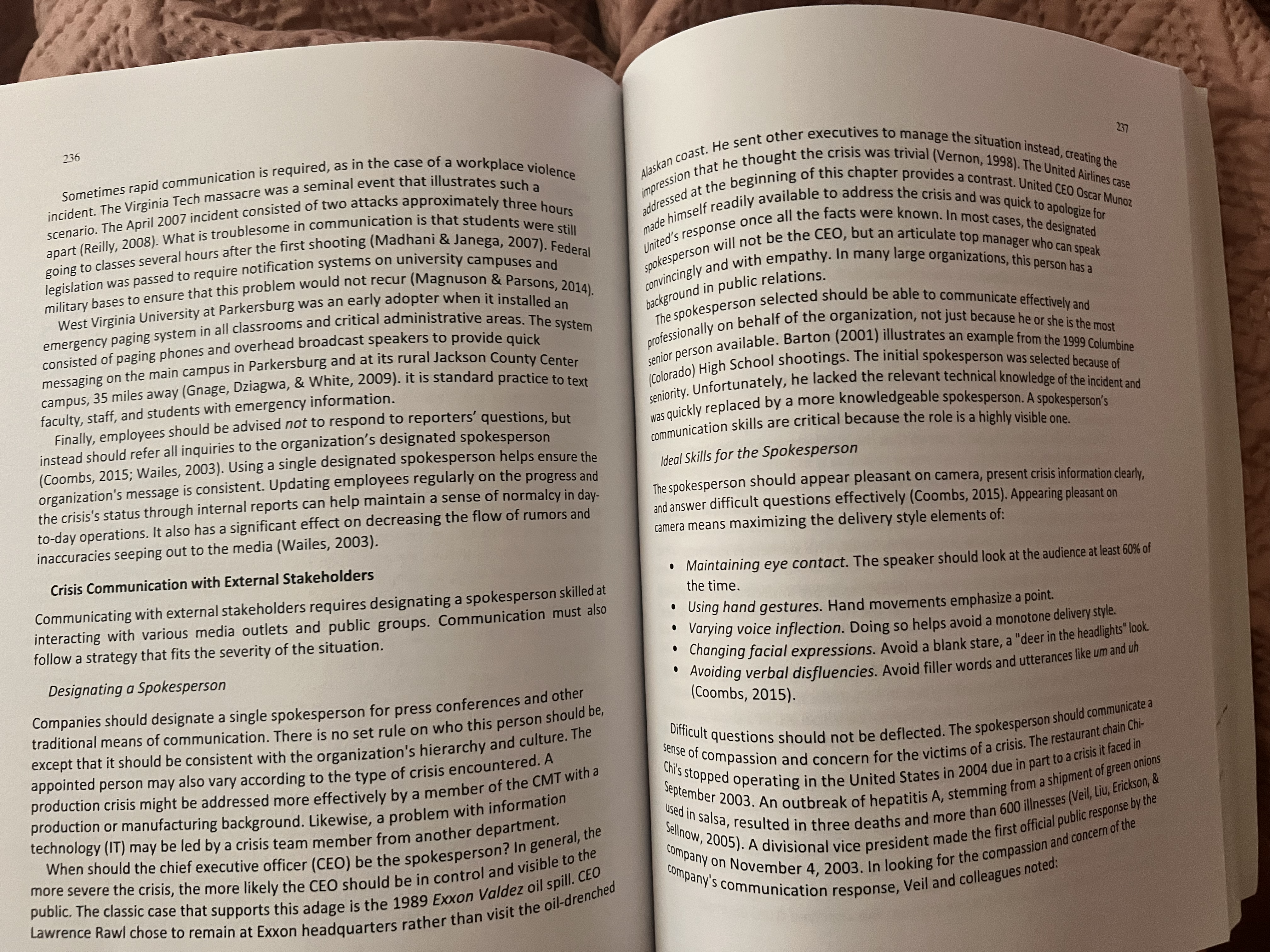 workplace violence incident. The Virginia Tech massacre was a seminal event that