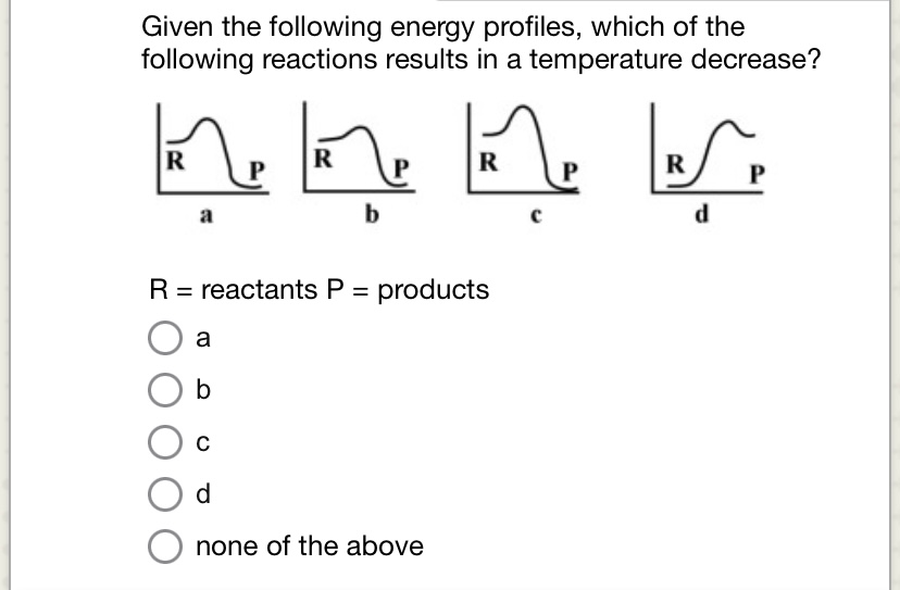 not belong? A. \"The reaction is exothermic." Products Surroundings Consider the Particle