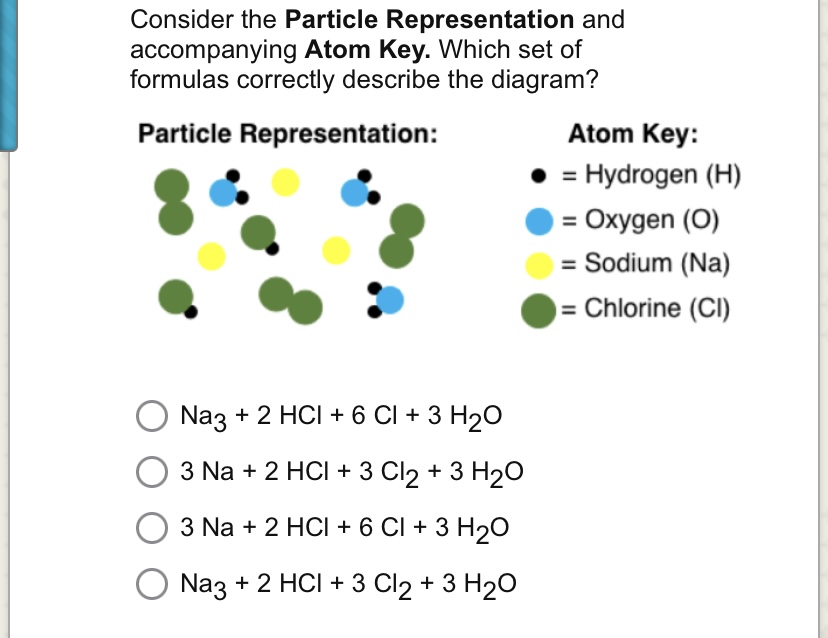 3 Cl2 + 3 H20 3 Na + 2 HCI + 6