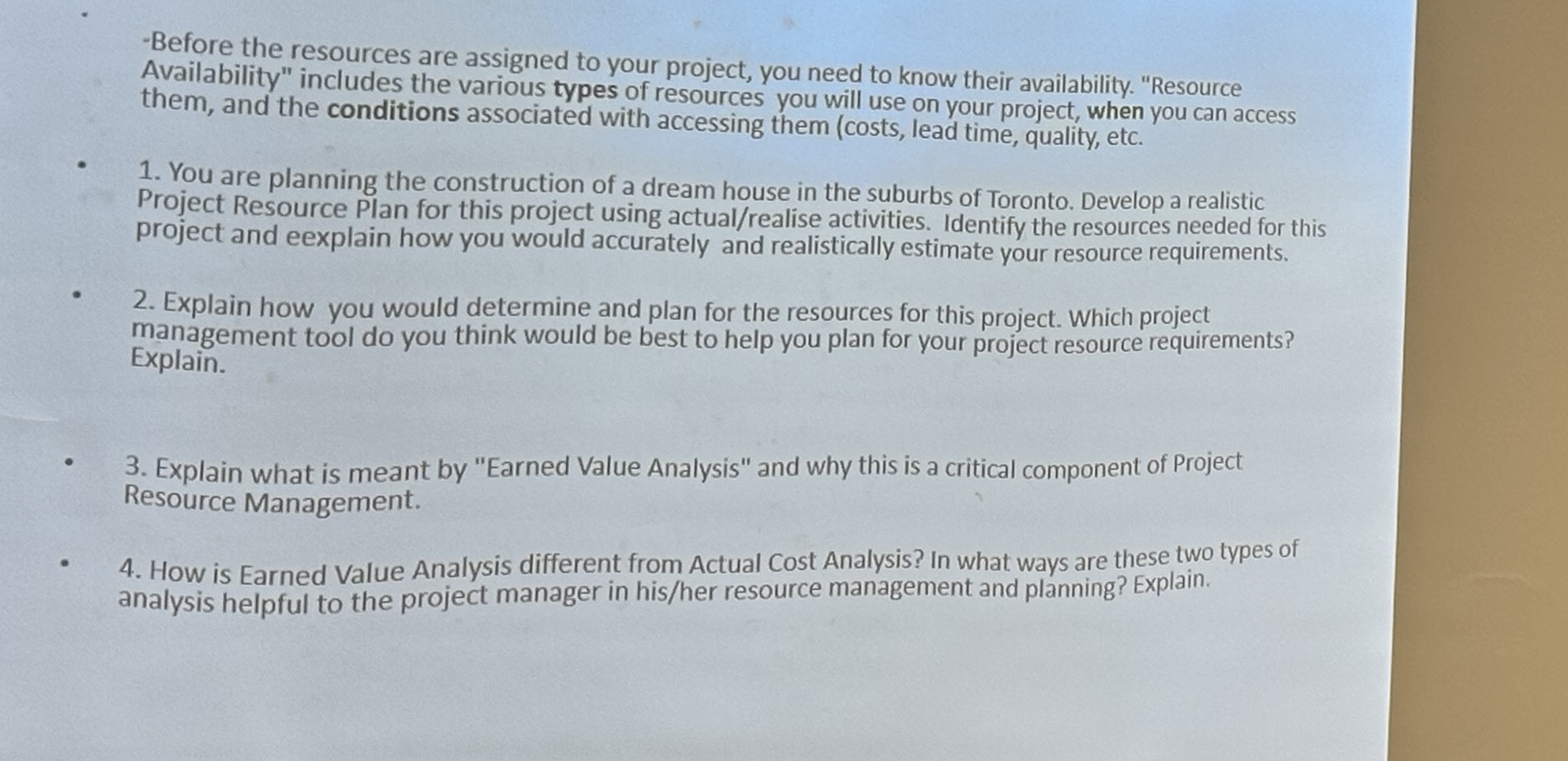  -Before the resources are assigned to your project, you need to