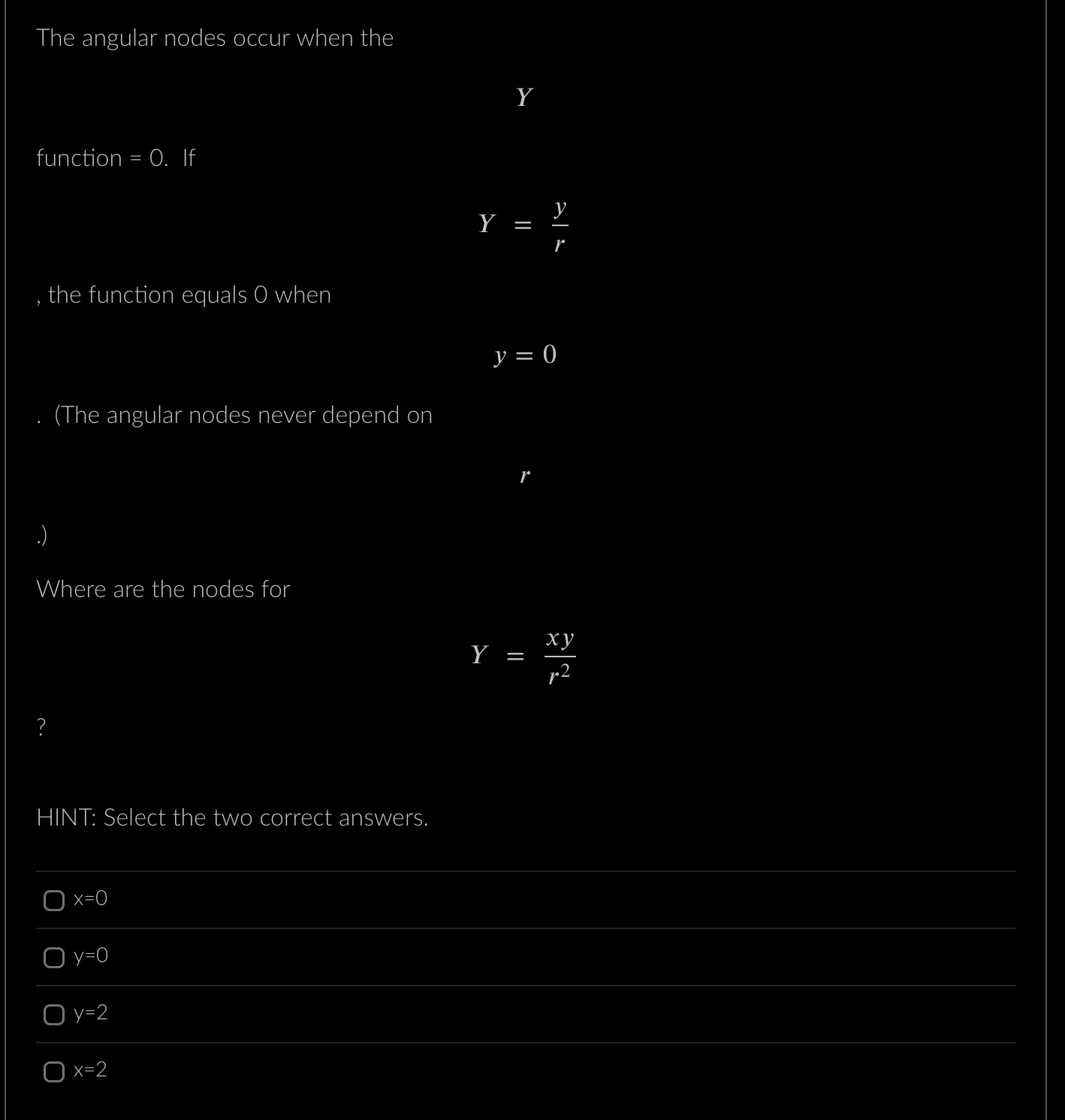 ( 6-r)re-r/3 yr 4dxy (12 -r)re-r/4 xy/r2 4dx2-72 (12 - r)re-r/4 (202