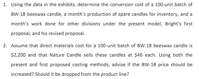 of a lunit batch of BWl beeswax candle, a month's production of