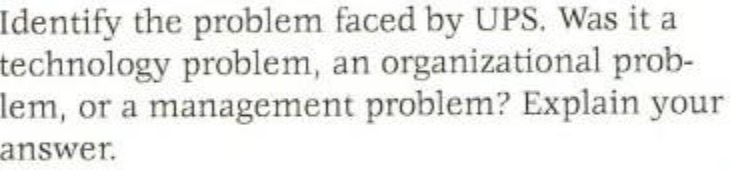 an organizational prob- lem. or a management problem? Explain your