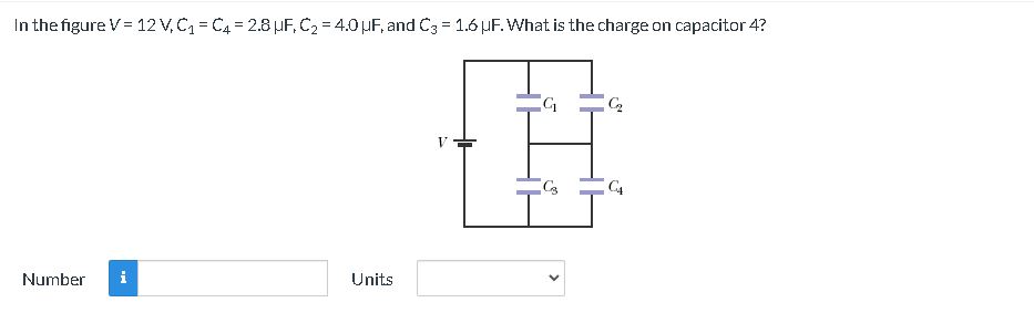 please answer the question In the figure V = 12 V, Cq
