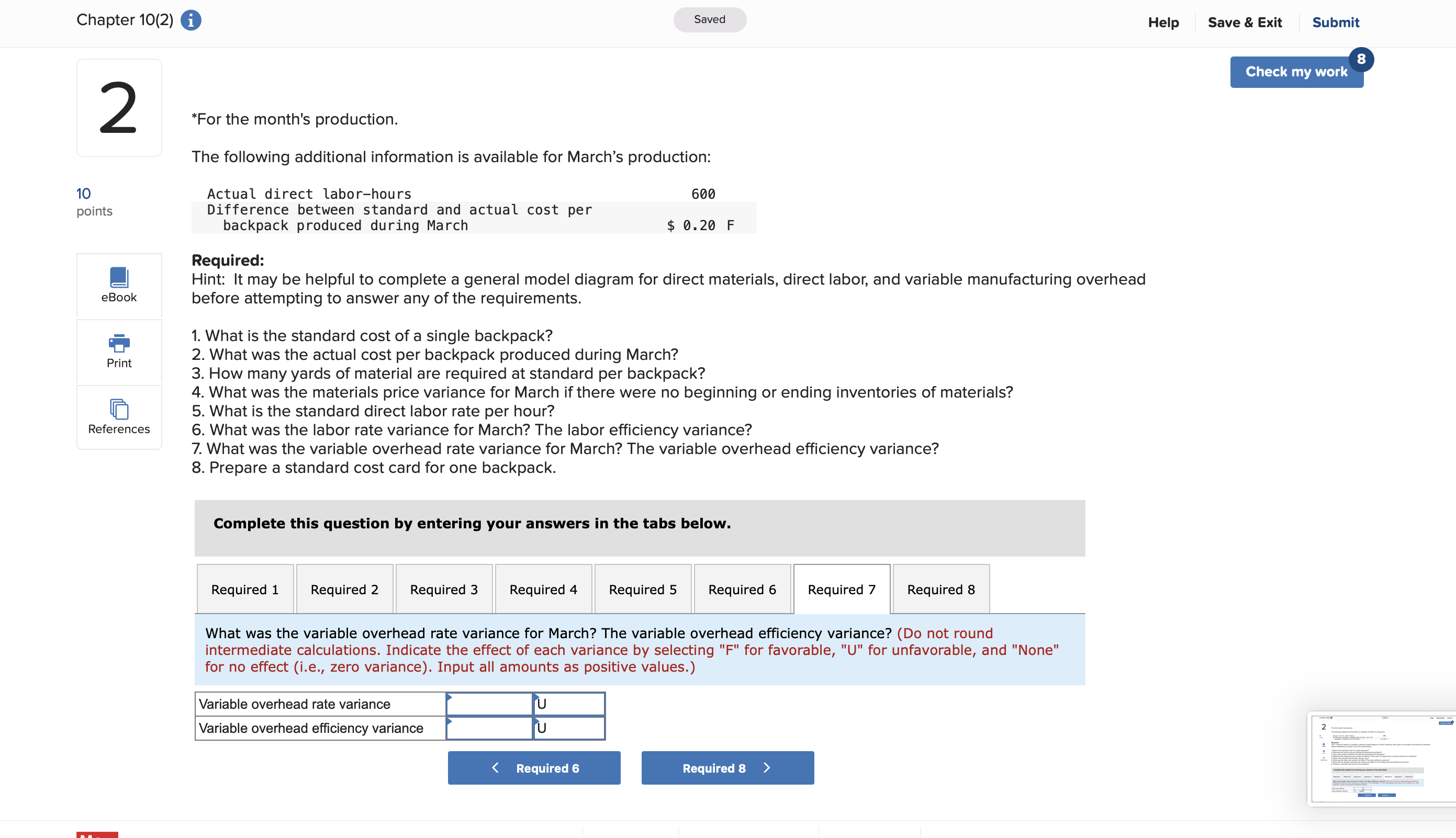  Please solve all questions step by step. Explain everything. Chapter 10(2)