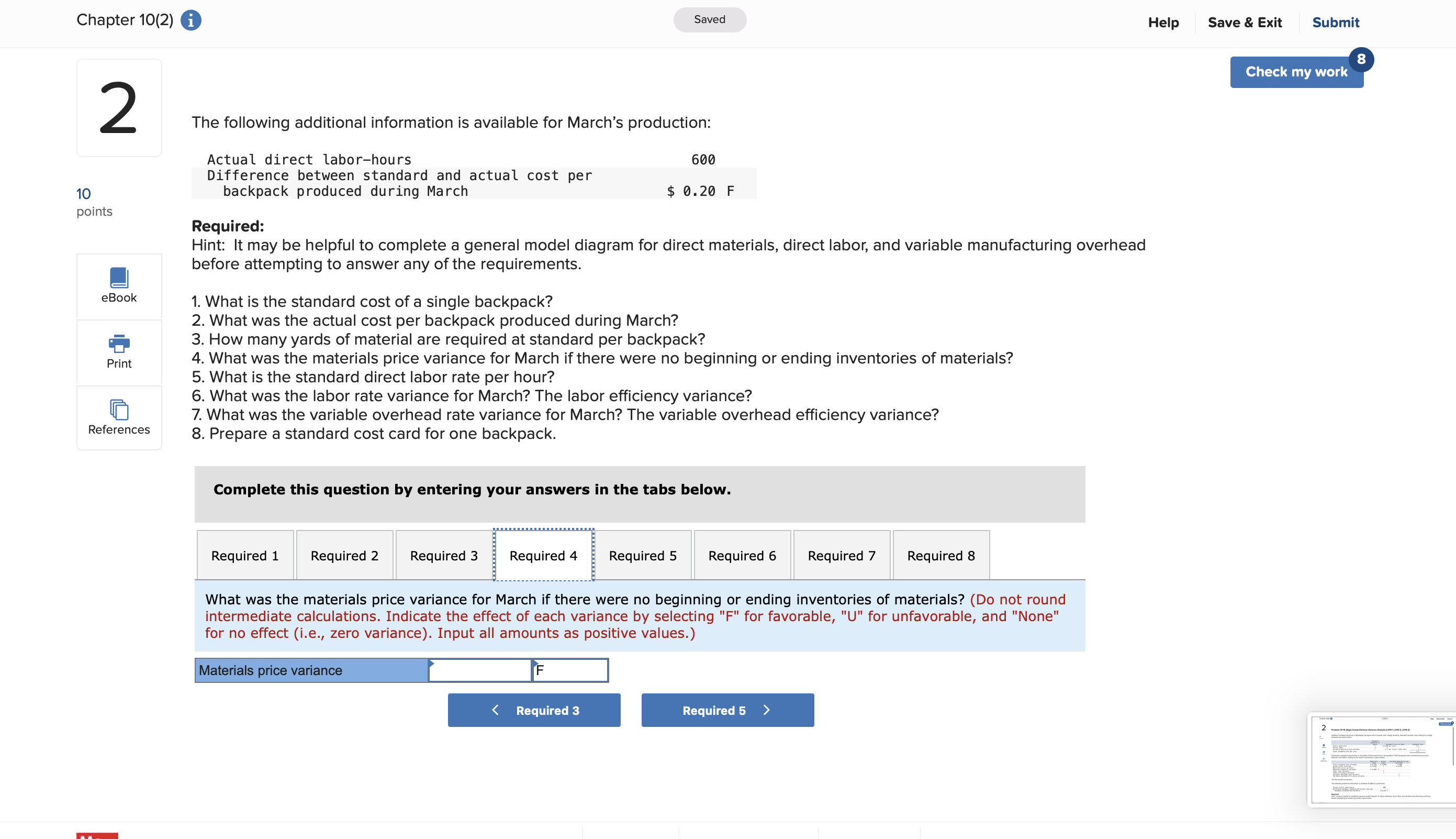 applied to production on the basis of direct labor-hours. During March, 400