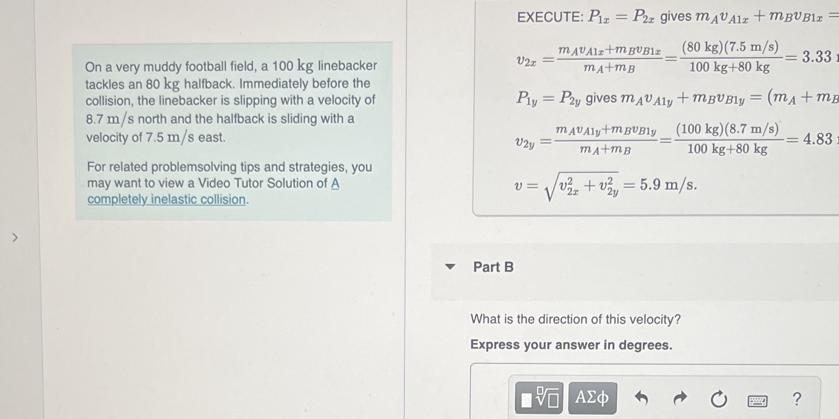 Answer Q. B please! EXECUTE: Pix = P2x gives MAVAlz + MBVBli