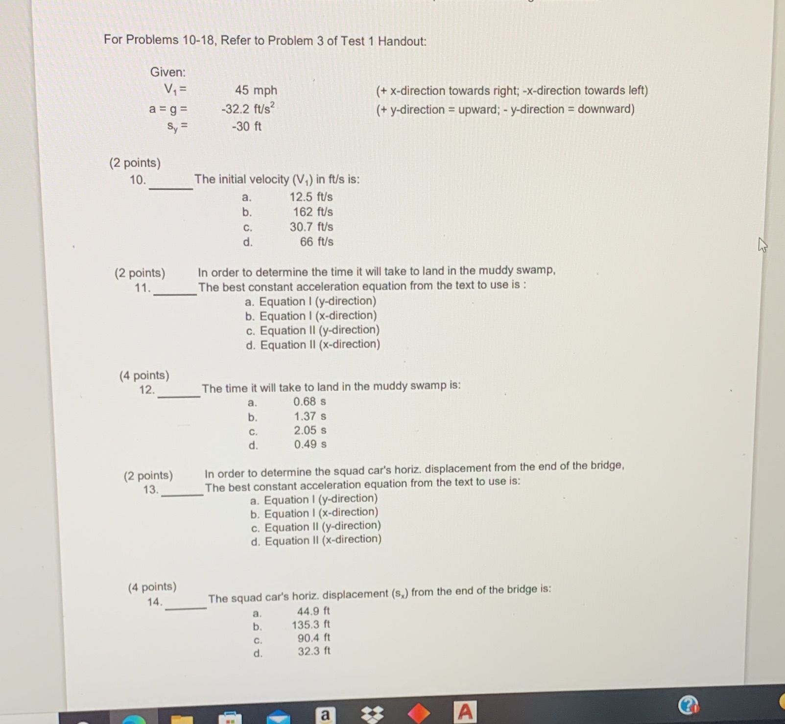solve problems w work For Problems 10-18, Refer to Problem 3 of