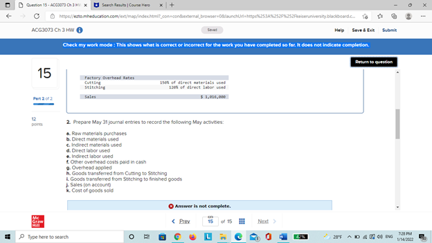 Save A Exil Submit Check my work mode : This shows what
