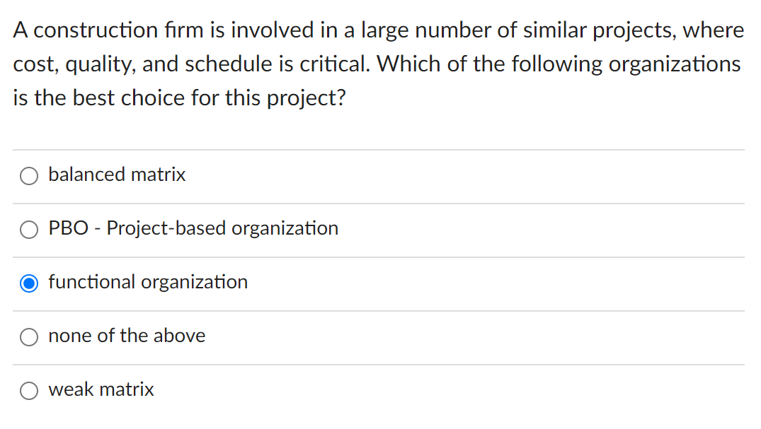 the given options is correct 0 RFP 0 project plan O approval