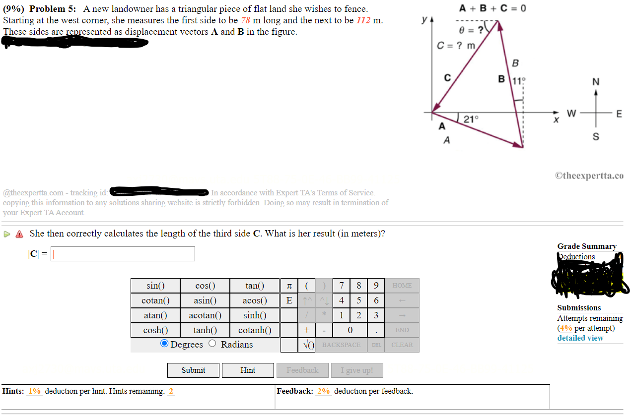 approximately 1/6 that on the earth's surface. Use a Cartesian coordinate system