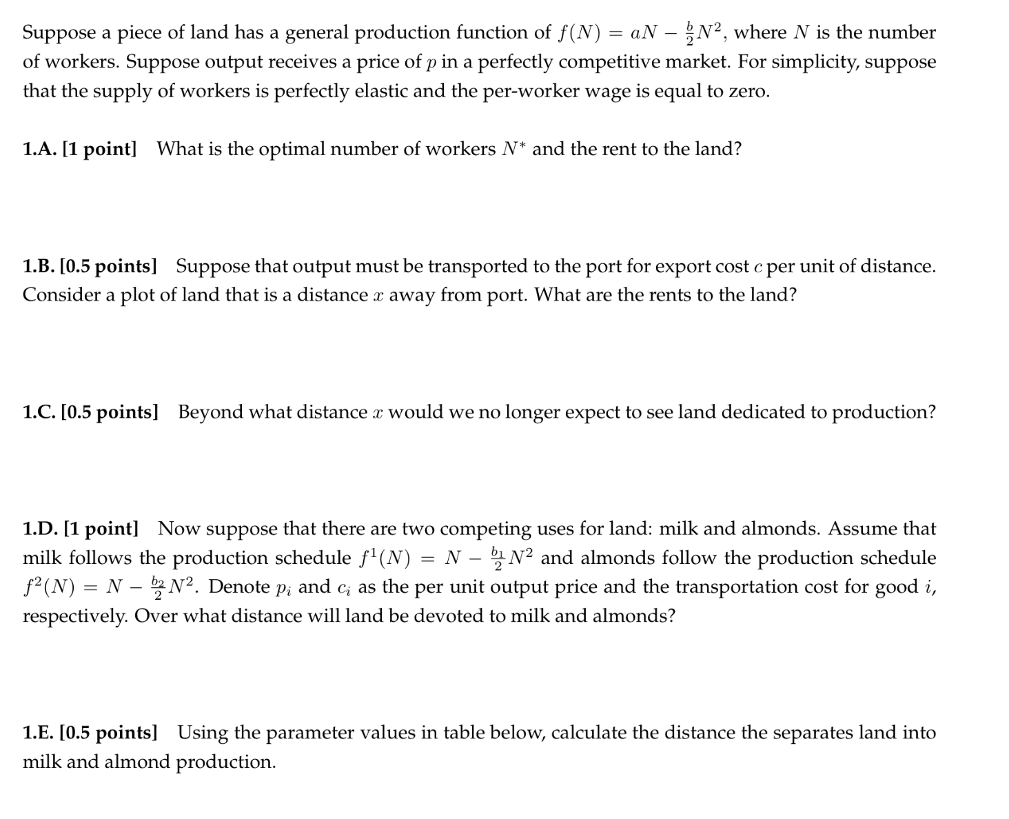 I need help solving for x in 1d. I've set the two