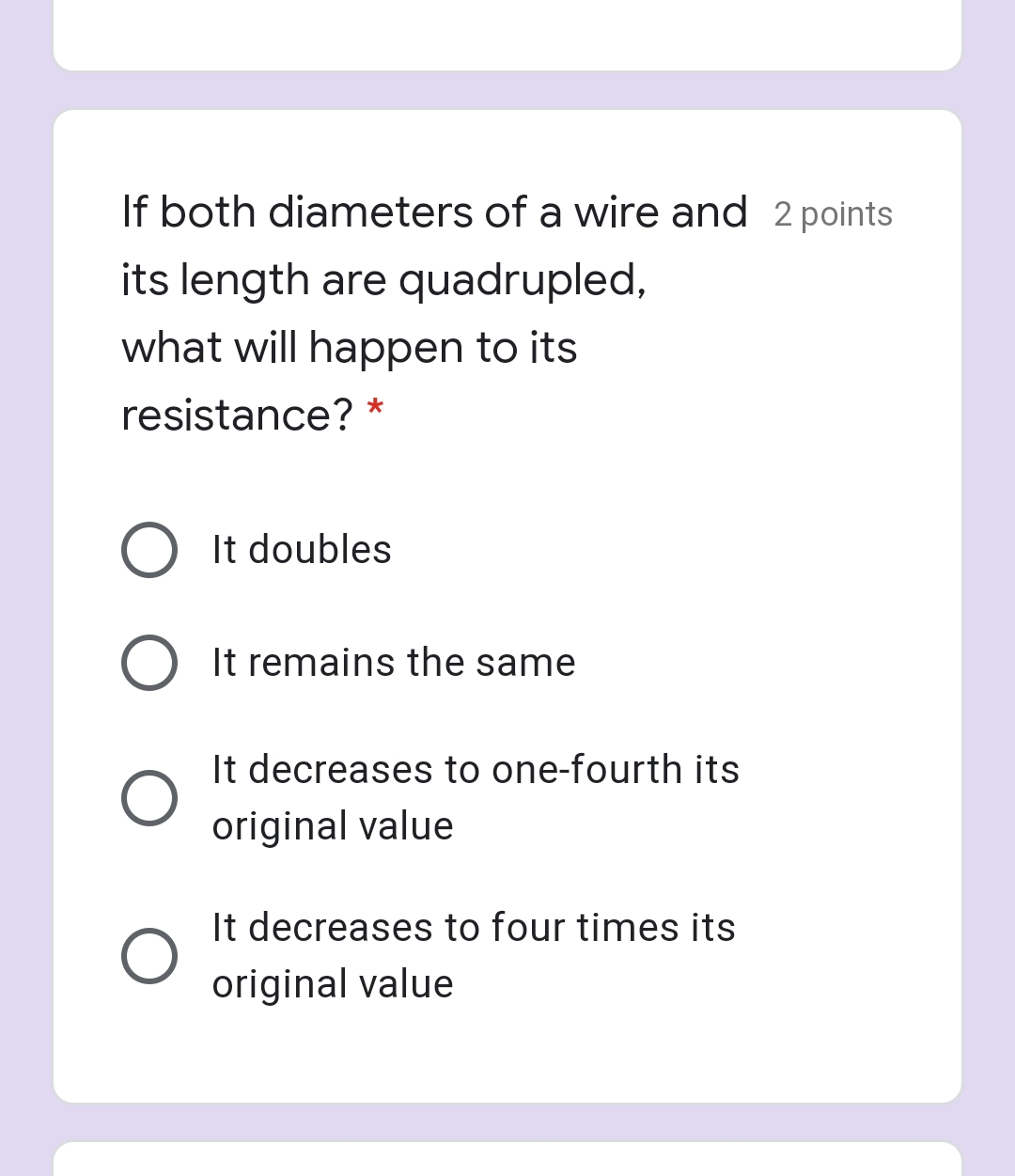 of a circuit with resistors connected in series? "I: O V and