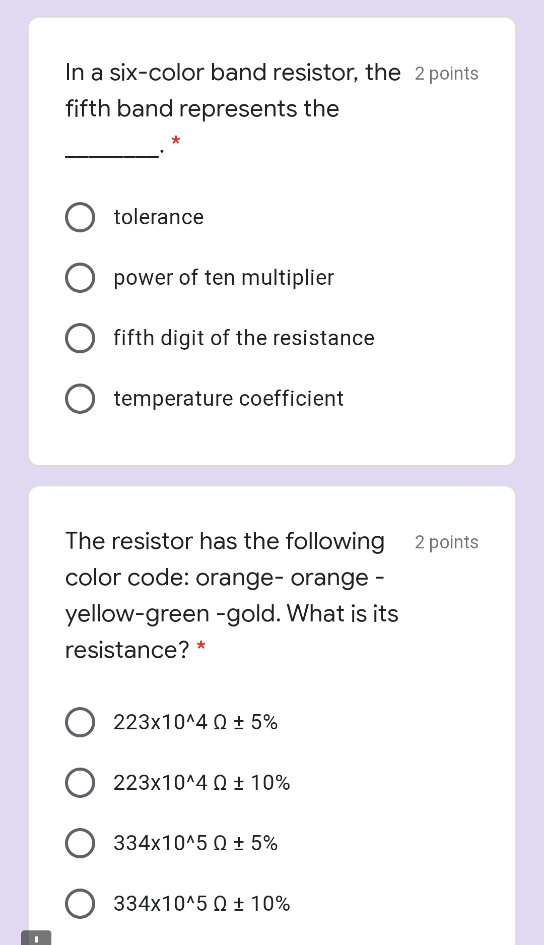 this device in 2 points measuring different electrical properties, it can be