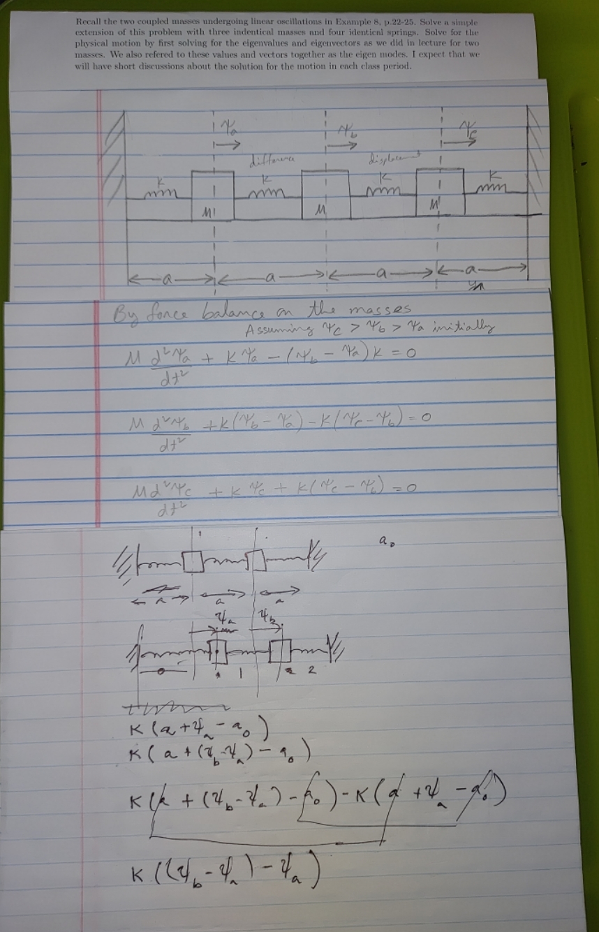 how can i solve this problem using professor's suggestion Recall the two
