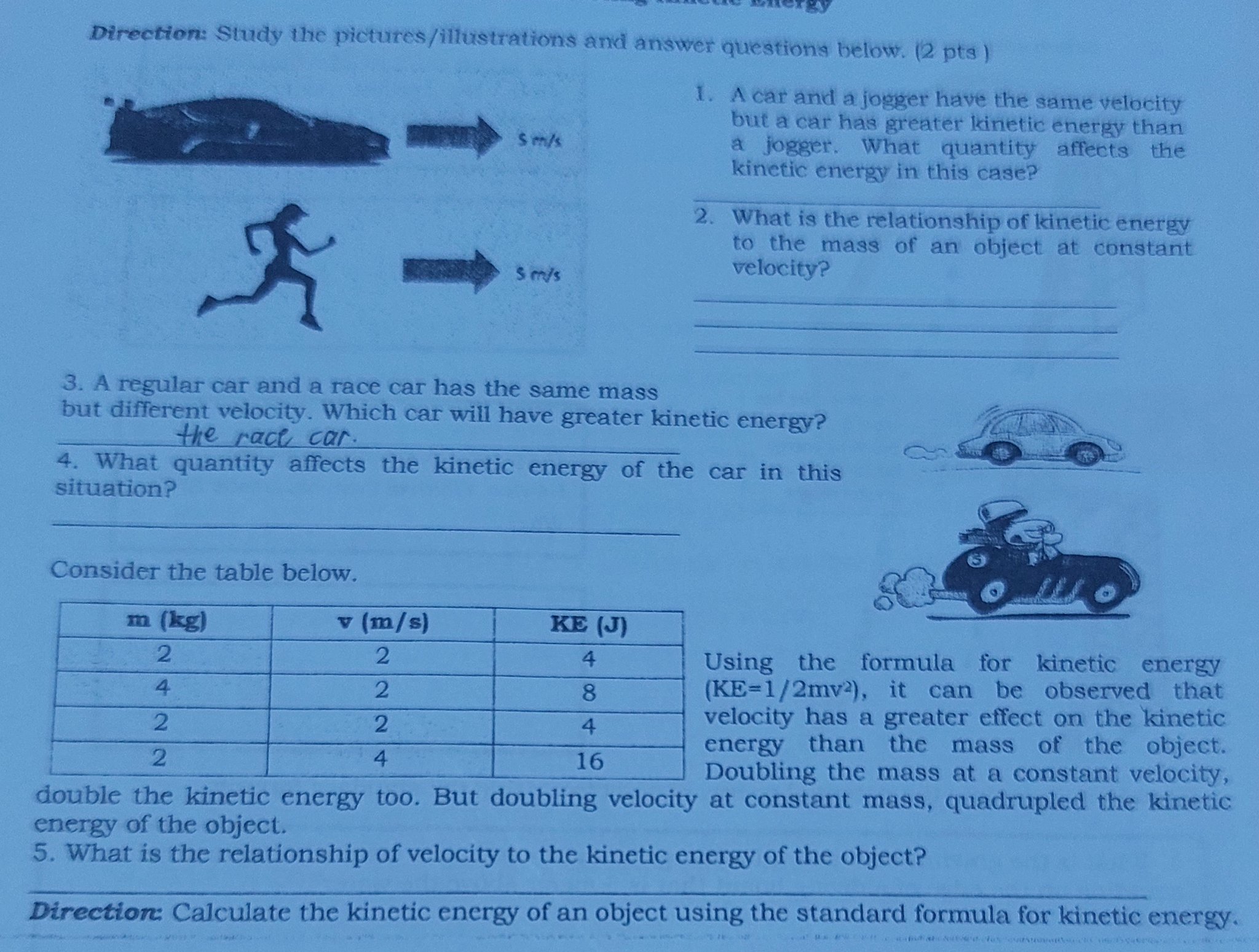 with detailed solution typewritten Direction: Study the pictures/illustrations and answer questions below.