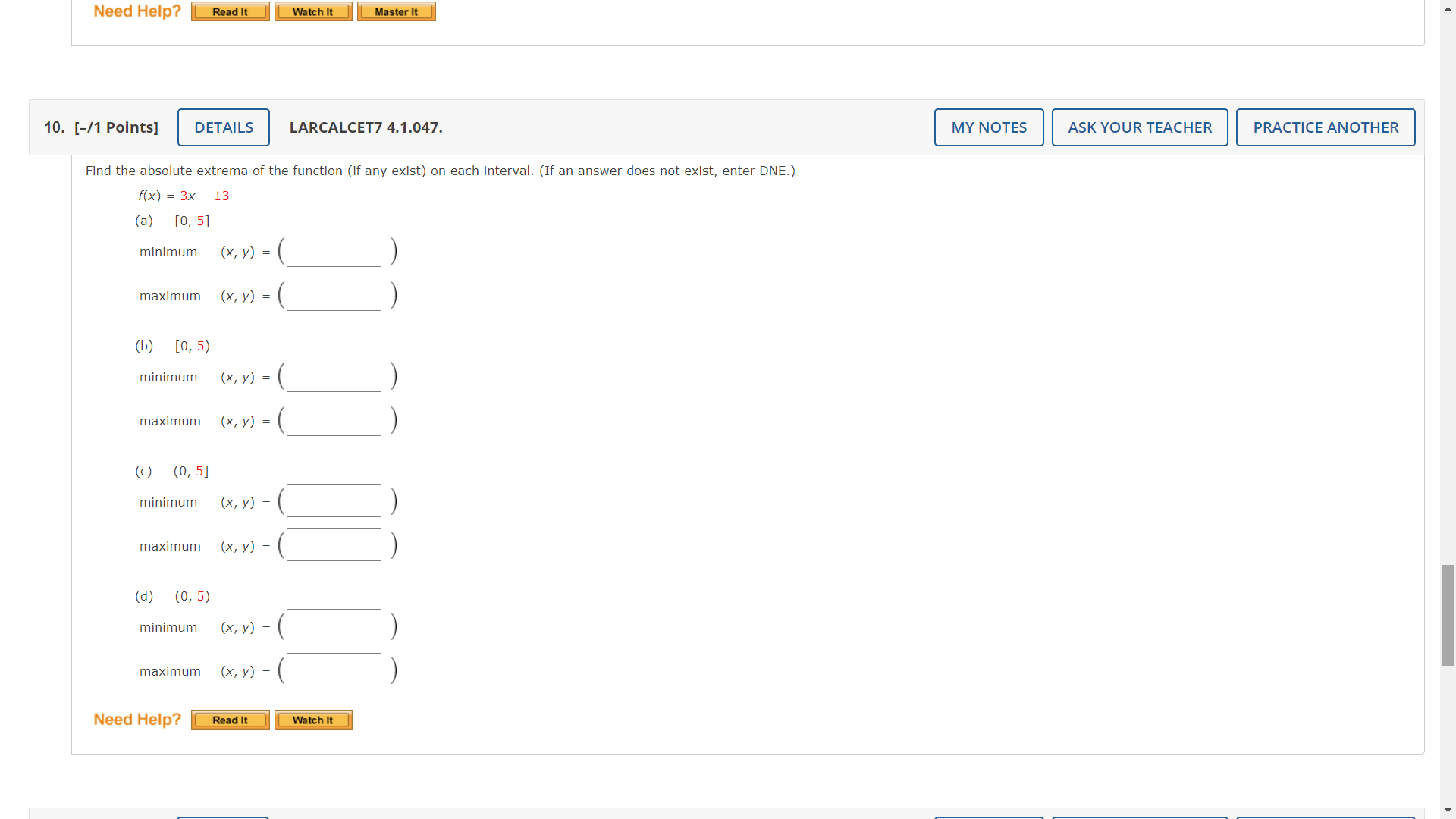 MY NOTES ASK YOUR TEACHER PRACTICE ANOTHER Find the value of the