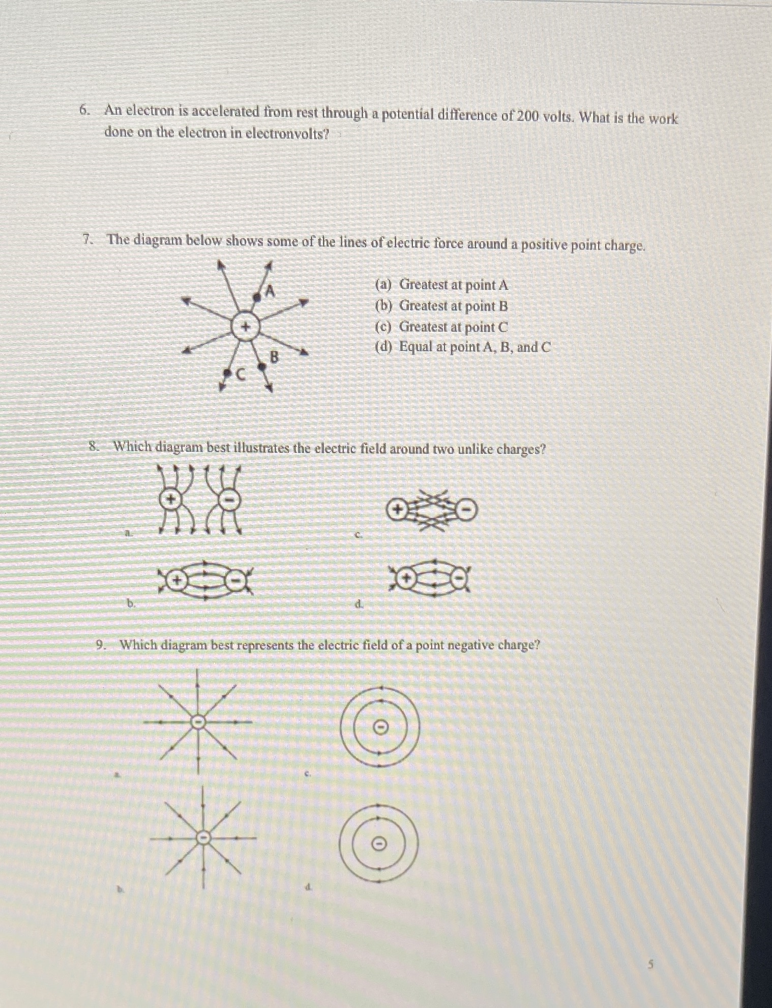 Pls answer and show work thx 6. An electron is accelerated from
