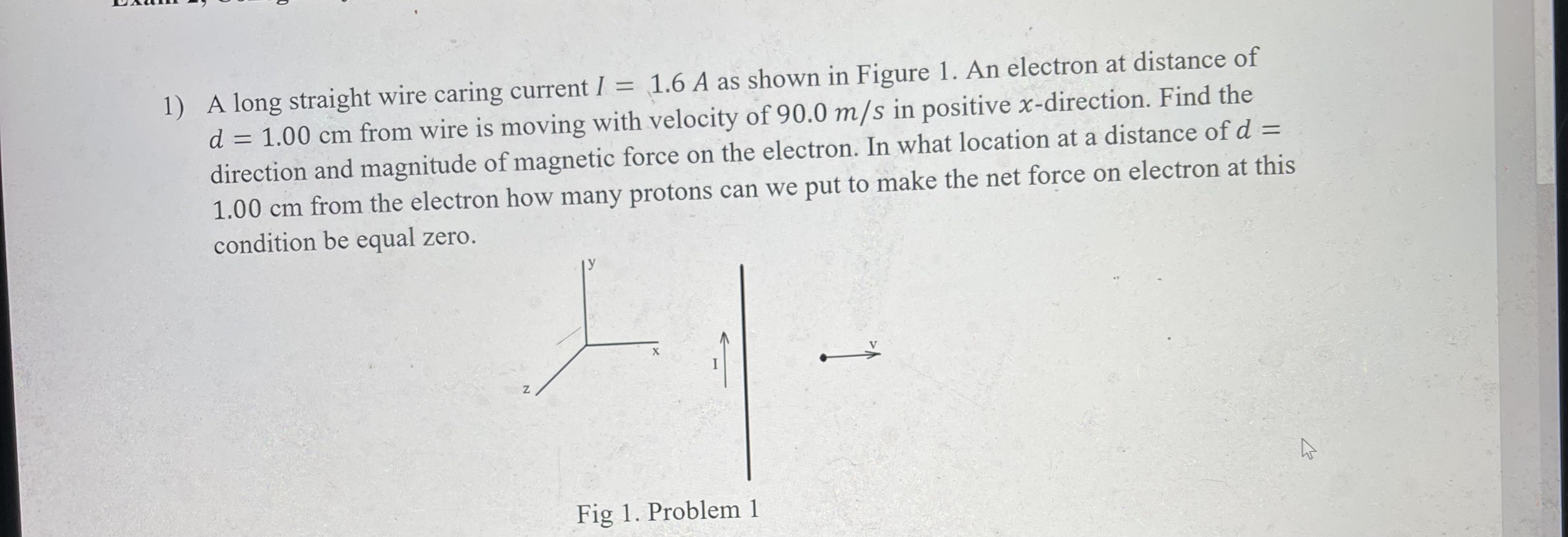 as shown in Figure 1. An electron at distance of d =
