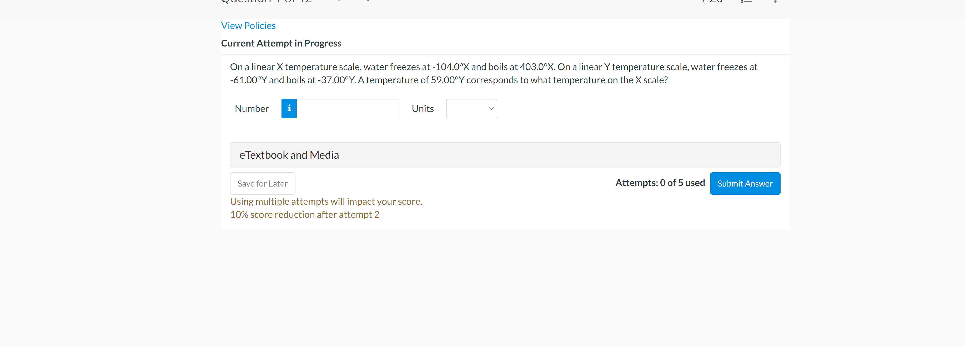 Can someone answer this problem please Thank You! View Policies Current Attempt