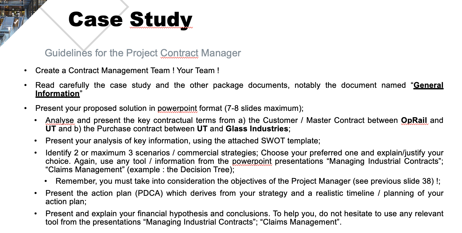Industries (GI) supplies glasses/lateral windows (baies) and the window seals (joint de