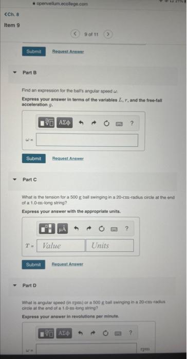 a conn, hance the name support Part A Find an expression for