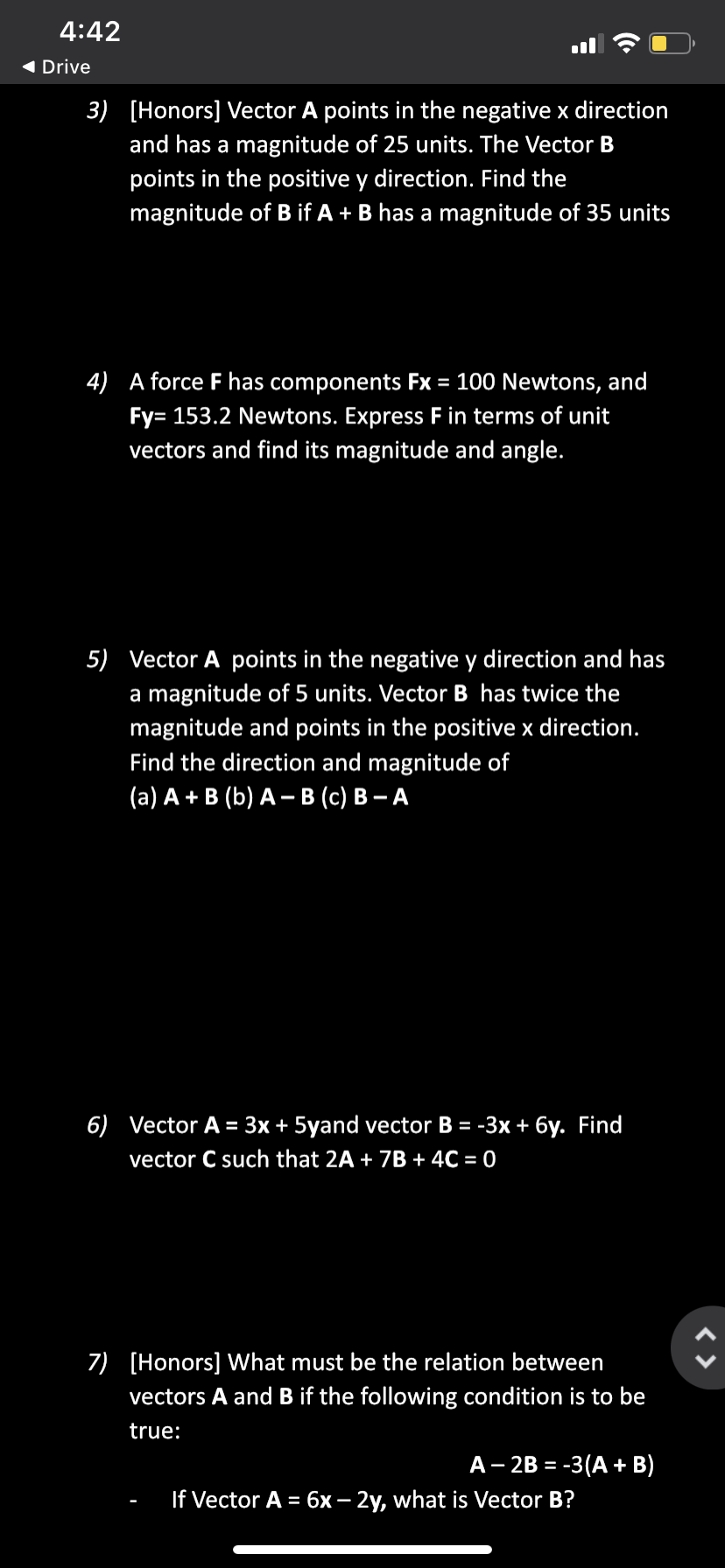 the magnitude and points in the positive x direction. Find the direction