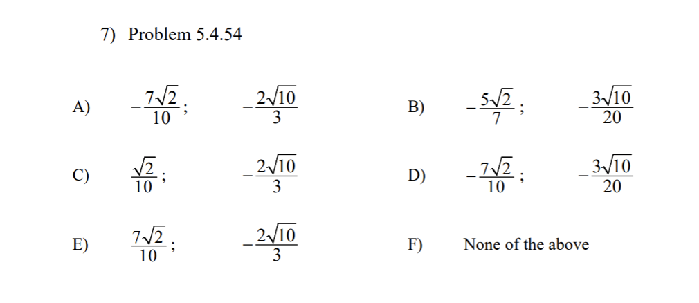 arcsin + cos arcsin 17 A) 23/15 B 17/15 C) 31/15 D)